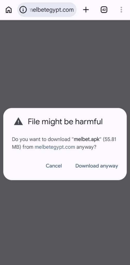 APK Download Prompt