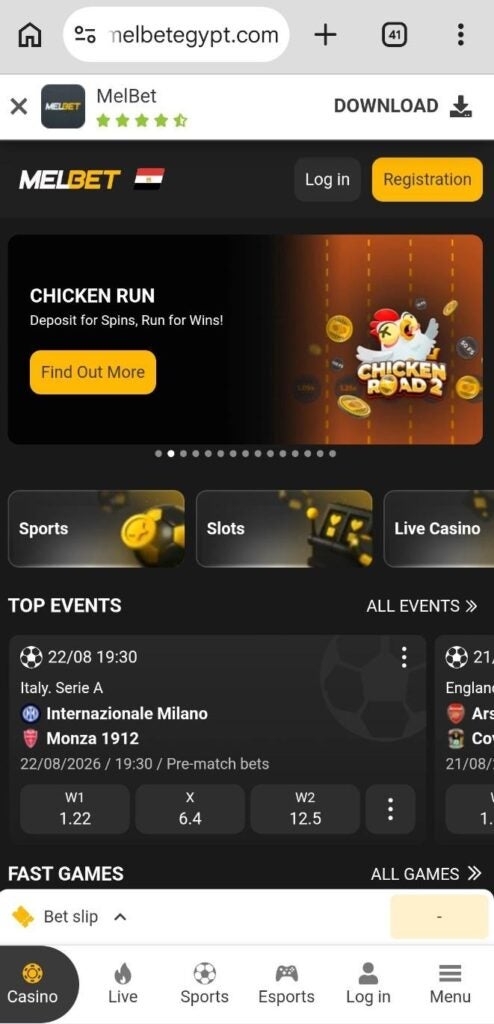 MelBet Mobile Website